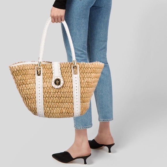 Michael Kors Santorini Large Straw Tote - Picture 8 of 8